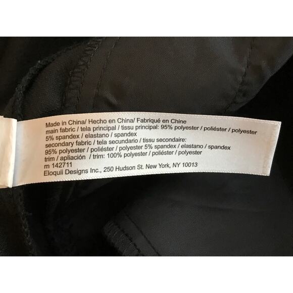 Eloquii Womens Black Velvet Satin 2 Pc Suit Blazer 16 Tuxedo Pants 18 - Picture 16 of 16